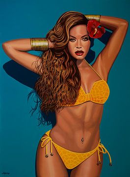 Beyonce Schilderij 2 von Paul Meijering