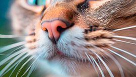 Cat with macro photography
