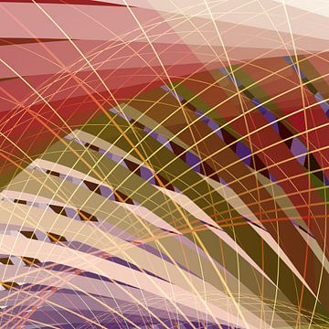 Grafische lijnen D2 van Claudia Gründler