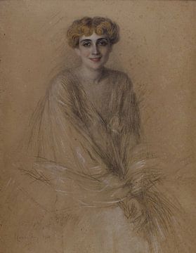 Leonetto Cappiello - Portret van Madame Lucien Muhlfeld (1904) van Peter Balan