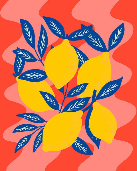 Colorful lemons by Angela Minca