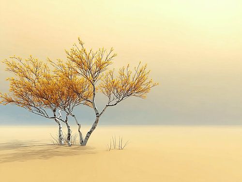 Zwei, die eins sind | Minimalistischer Baum