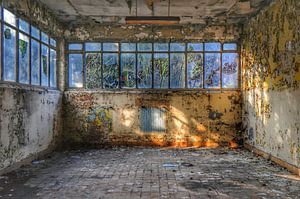 Urbex in een oude werkplaats in Charleroi. van Edward Boer