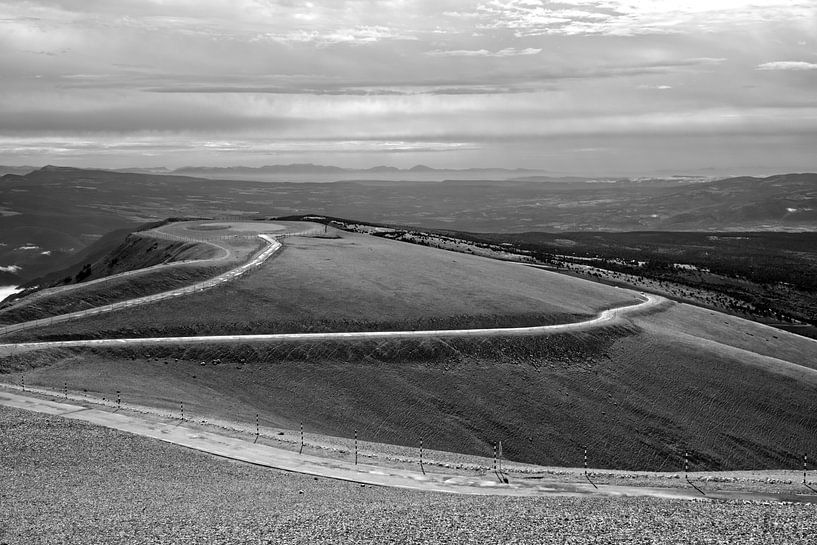 Routes du sommet du Mont Ventoux (SW) par Flatfield