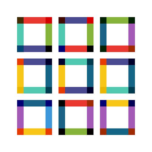 Trois dans une rangée