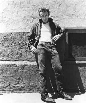 James Dean on set of Rebel Without A Cause, 1955 by Bridgeman Images