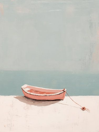 Boot in Pastellfarben