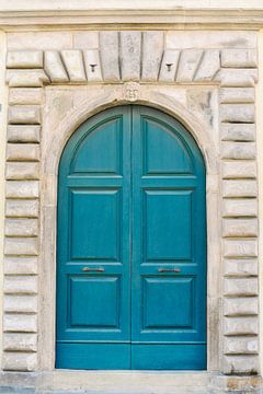 Oude Turquoise deur in Lucca | Italië | Architectuur | Reisfotografie
