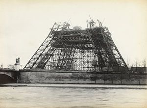 Bouw van de eiffeltoren 1889 van Atelier Liesjes