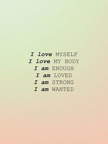 Selbstliebe-Affirmation