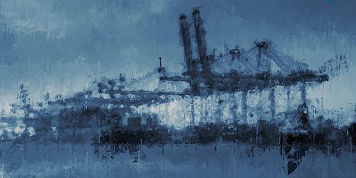 Cranes in the harbor
