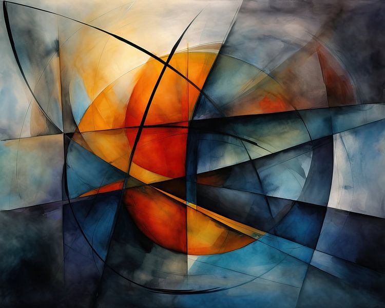 Modern Abstract Expressionisme 54936 van Abstract Schilderij