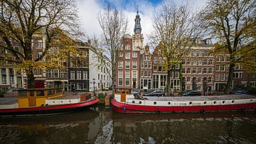 Zuiderkerk gezien vanaf de Kloveniersburgwal Amsterdam van Peter Bartelings