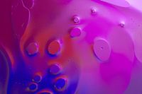 Abstracte vloeibare patronen in paars, blauw en rood