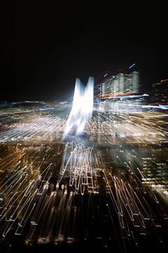 Feuerwerk in Rotterdam von Gijs Wilbers