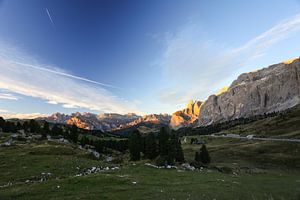 Sonnenuntergang in den Dolomiten von Louise Poortvliet