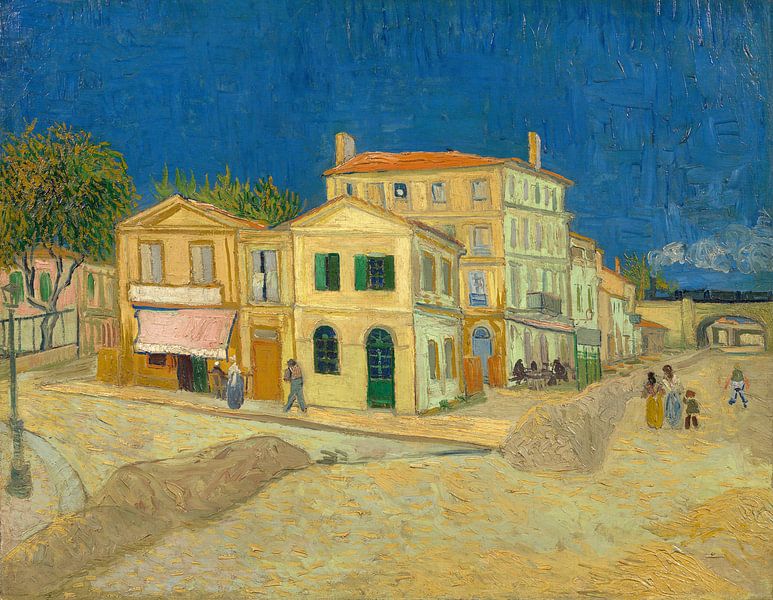Das gelbe Haus - Vincent van Gogh von 1000 Schilderijen