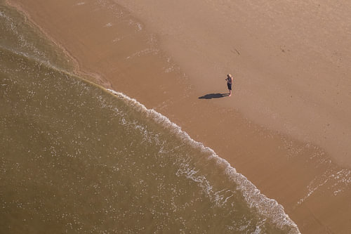 Lonely at the beach 