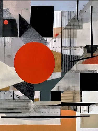 BAUHAUS COLLAGE ABSTRACT 16