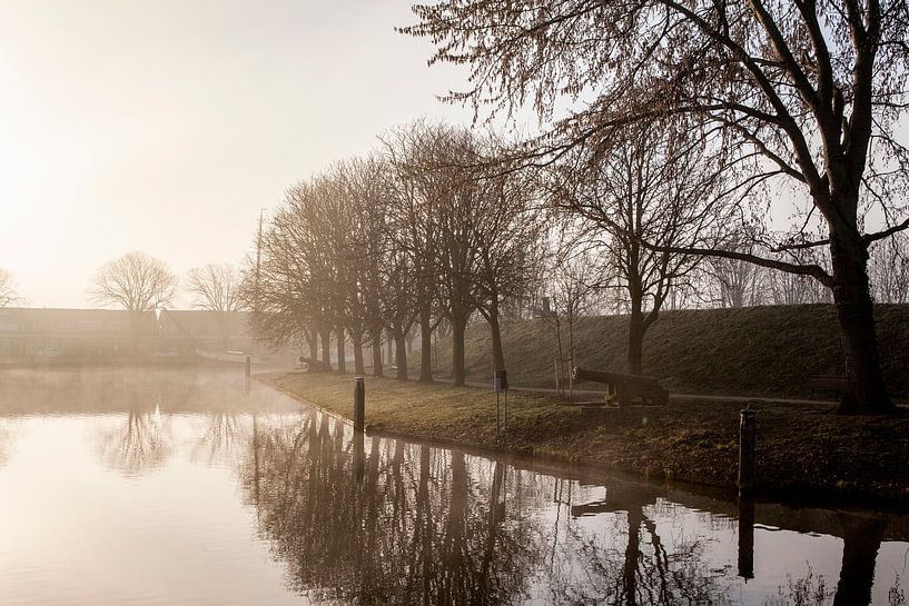 Kanonen im Nebel von Langs Leidse Straten