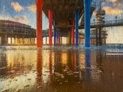 Onder de geschilderde Scheveningse Pier van Arjen Roos thumbnail
