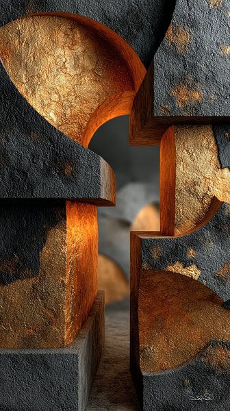 abstract forms and textures by Gelissen Artworks
