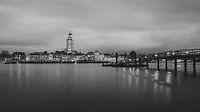 Skyline von Deventer schwarz-weiß von Vladimir Fotografie Miniaturansicht