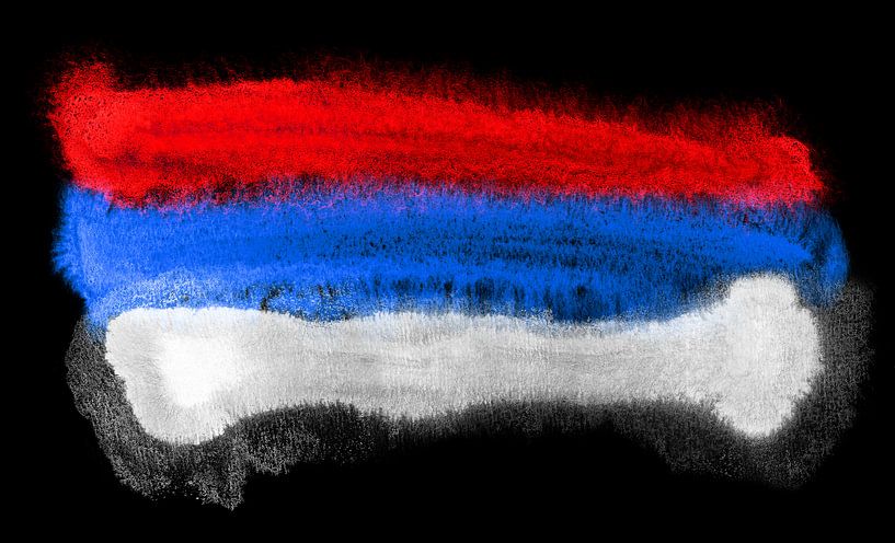 Symbolische nationale vlag van Servië van Achim Prill