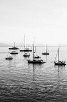 Silence en noir et blanc – Port de Corfou, septembre 2023