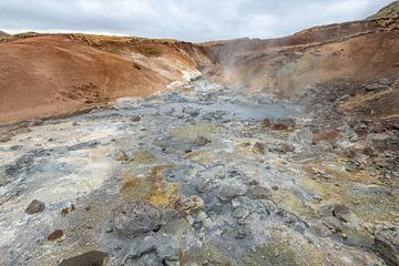 Krysuvik geothermal landscape