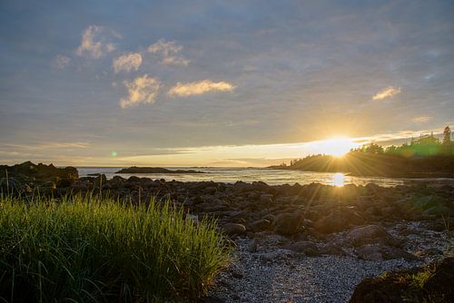 Sunset over the coast of Vancouver Island, Canada