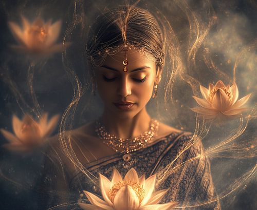 Zen in goldener Harmonie