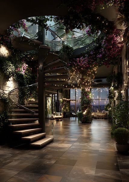 Escalier en colimaçon floral des rêves par HyggeHavn