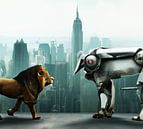 Lion meets Machine van Lions-Art thumbnail