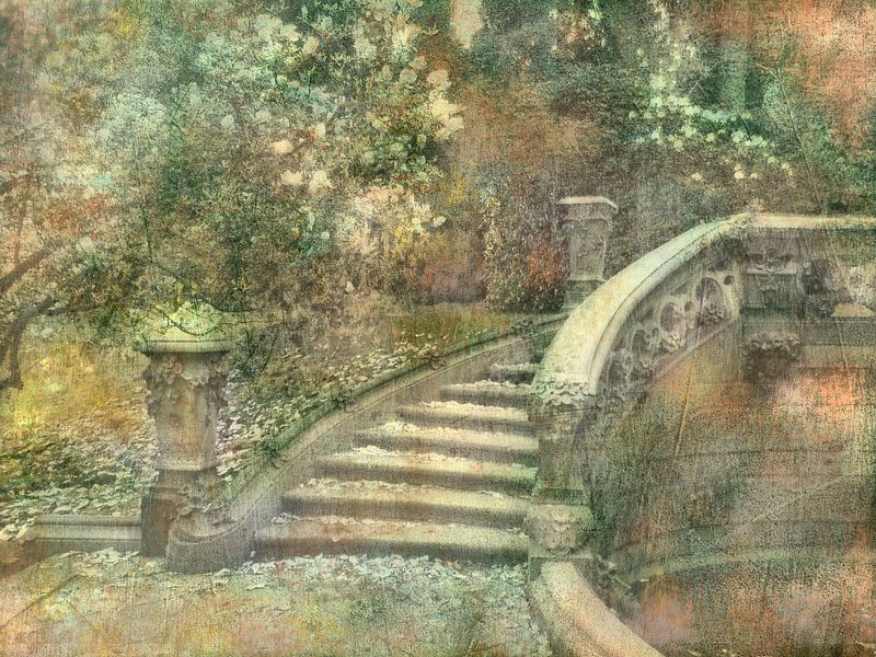 romantische Treppe von Claudia Gründler