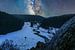 Le rocher du Bieley im Schnee (Bildkomposition) von Jim De Sitter