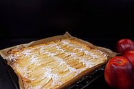 frisch gebackener schneller Buttermilchkuchen mit Apfelstückchen von Babetts Bildergalerie Miniaturansicht