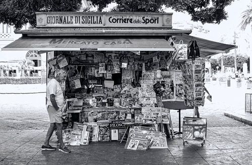 kiosk in Palermo Sicilië