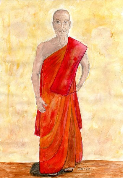 The Buddhist monk by Sandra Steinke