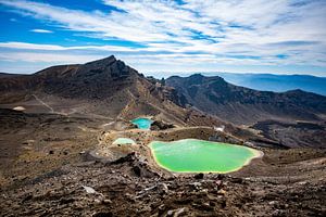 Emerald Lakes in Tongariro National Park van Candy Rothkegel / Bonbonfarben