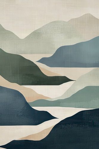 Berglandschaft auf Leinen