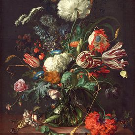 Jan Davidsz de Heem. Vaas met bloemen  van 1000 Schilderijen