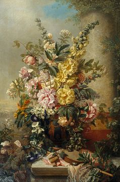 Grote vaas met bloemen, Josep Mirabent