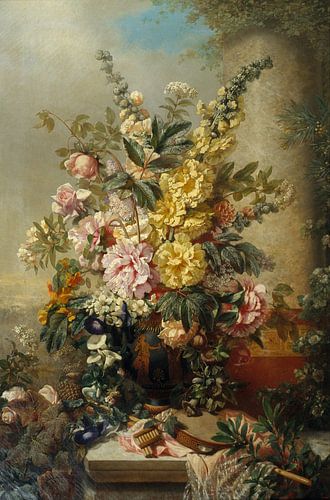 Grote vaas met bloemen, Josep Mirabent