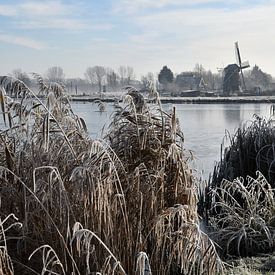 Molen in de winter van Susan Dekker