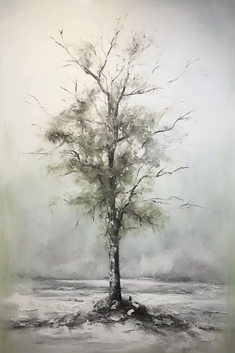 abstracte stemmige boom