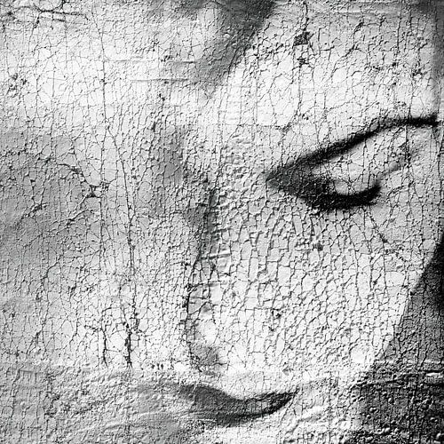 Portrait de Craquele en noir et blanc