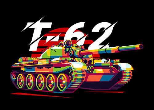 T-62 MBT dans l'illustration WPAP
