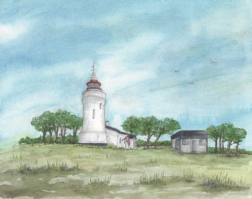 Vuurtoren aan de Oostzee