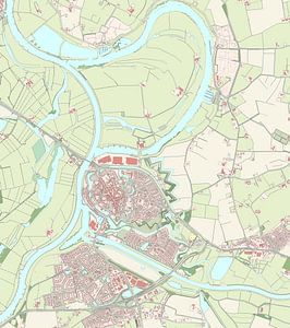 Karte von Doesburg